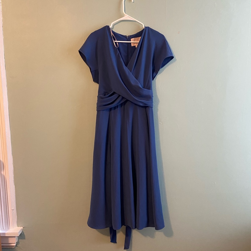 Gal Meets Glam Blue wrap dress in size 12